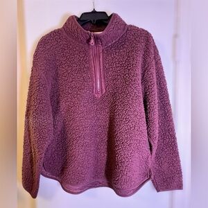 Wallflower Deep Purple Sherpa Jacket